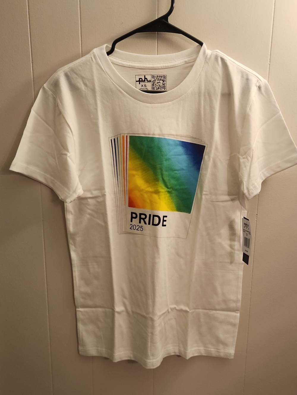 The Phluid Project White PRIDE 2025 Rainbow Graphic Tee
